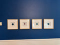 Framed geodes art (set of 4)