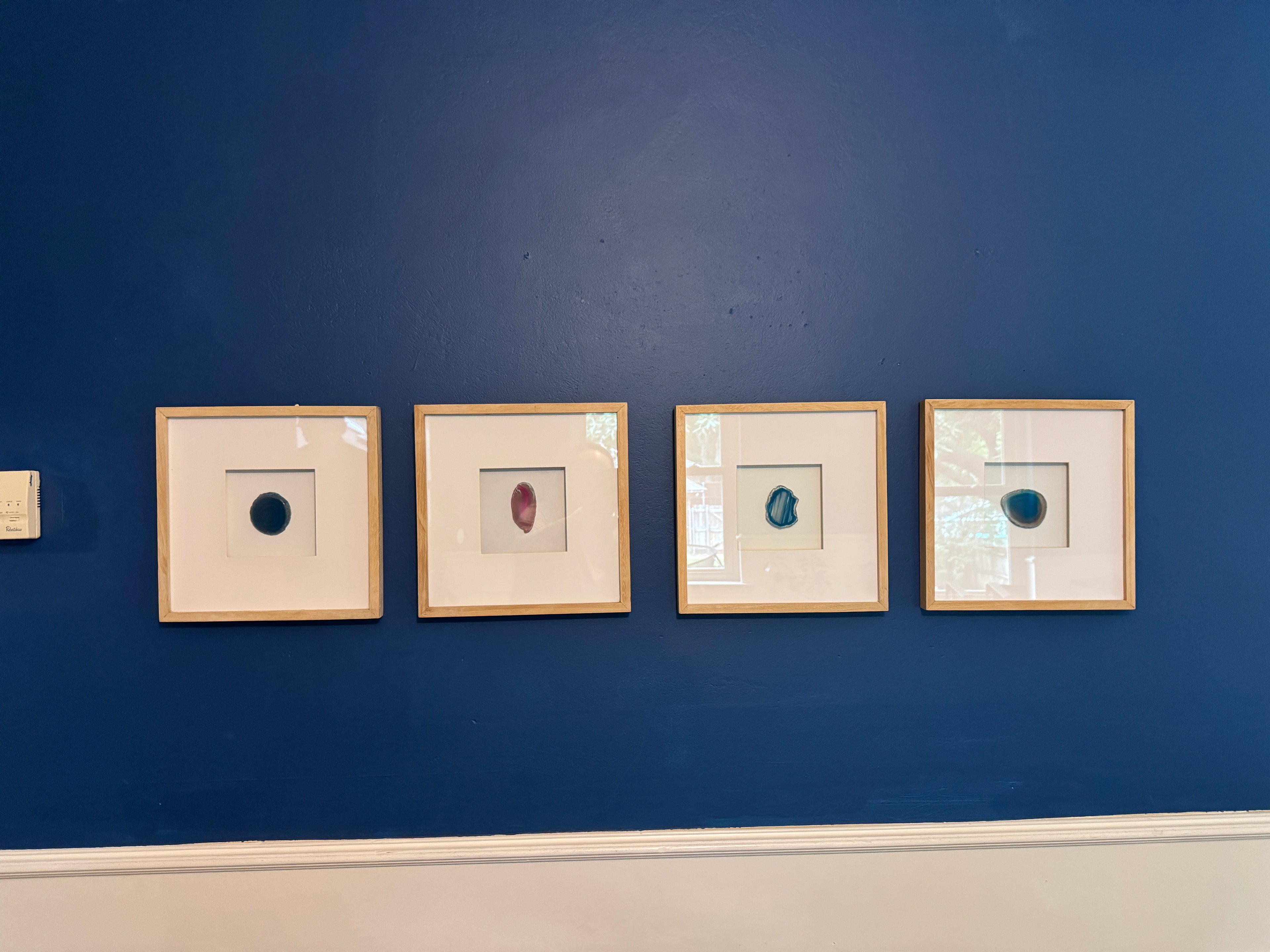 Framed geodes art (set of 4)