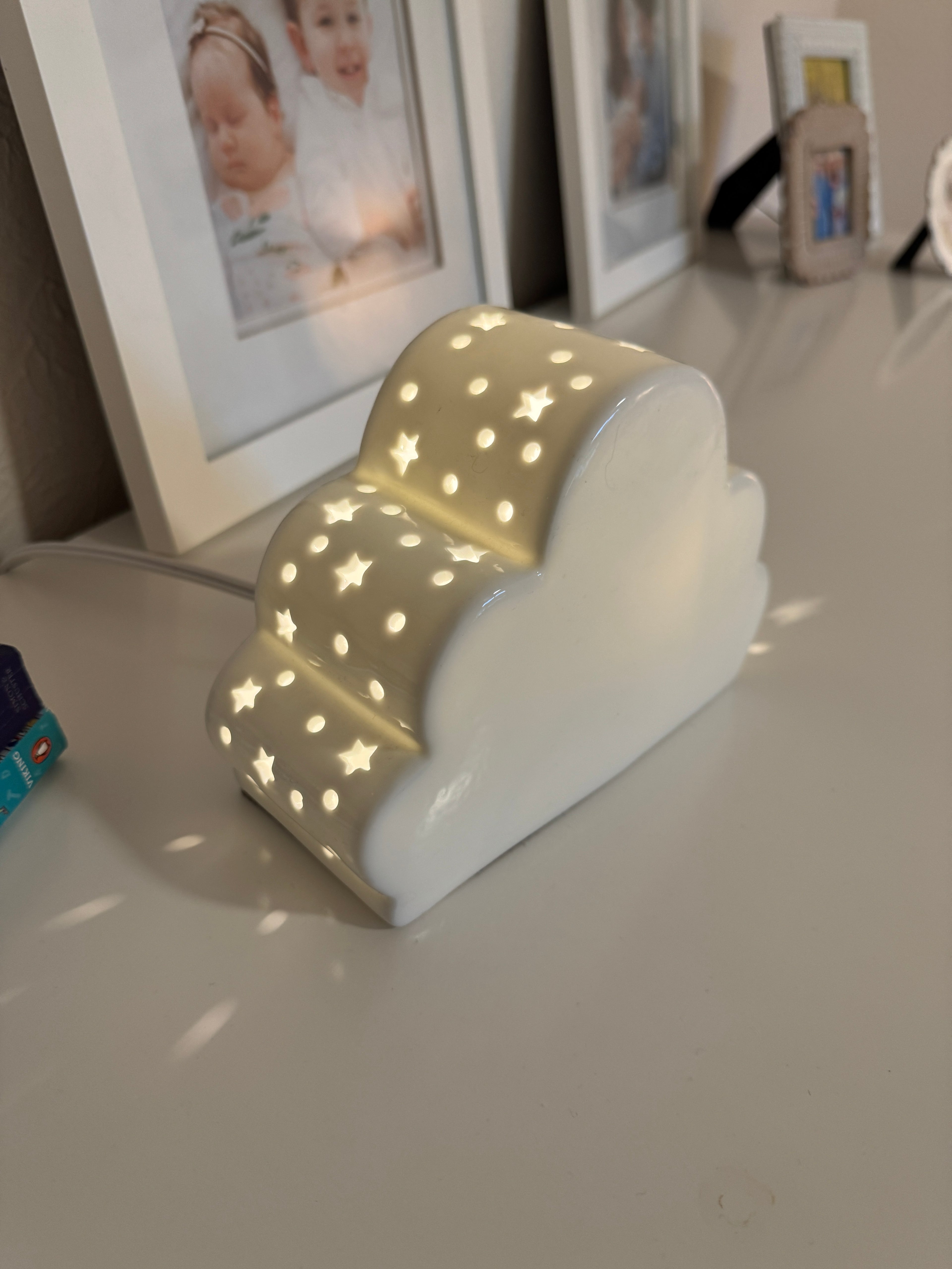 Ceramic cloud night light