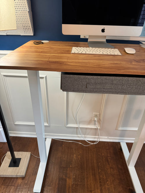 Adjustable Height Standing Desk with Drawer