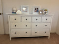 White Ikea Hemnes dresser