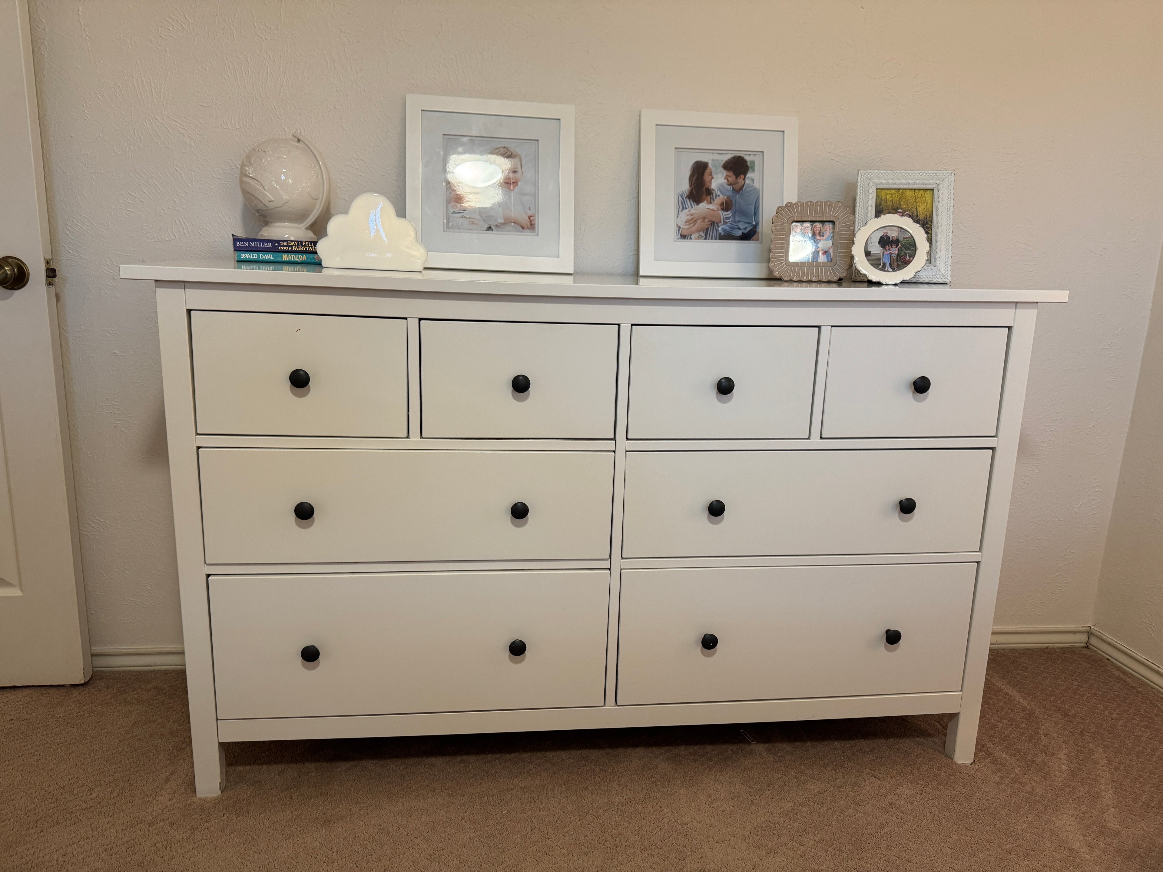 White Ikea Hemnes dresser