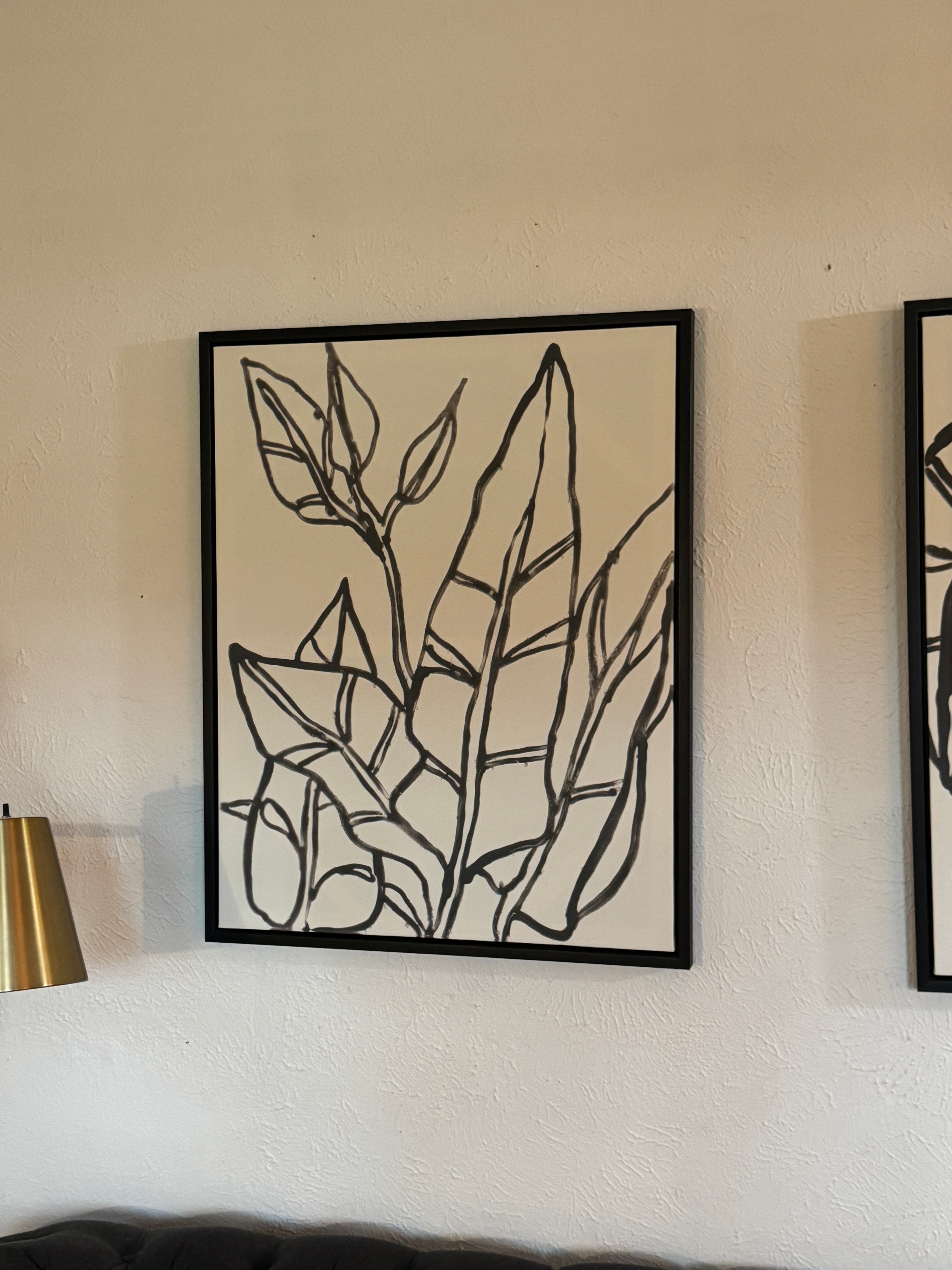 Pair of modern art pieces