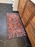 2 x 4 washable, non slip oriental rug