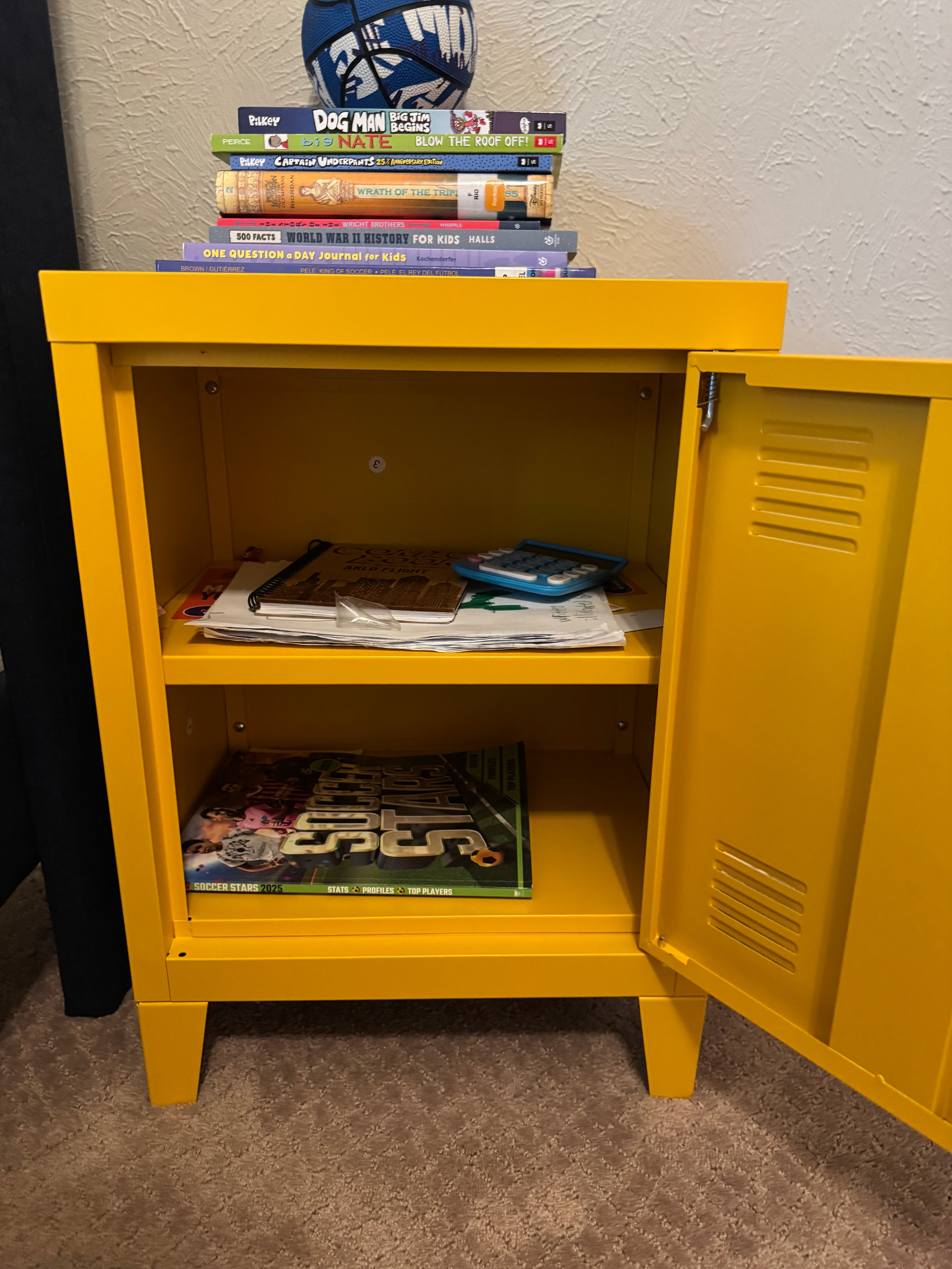 Yellow Locker End Table