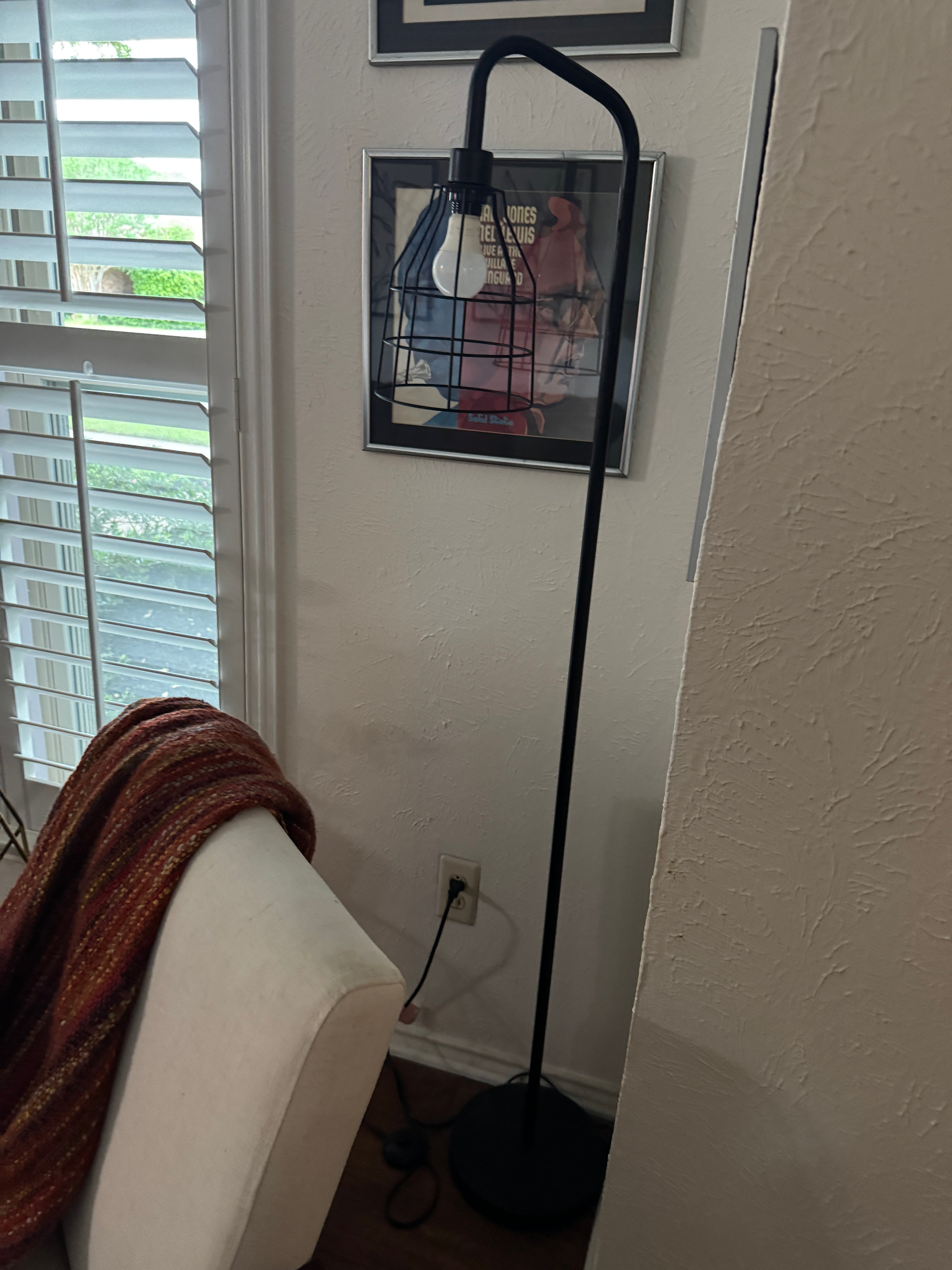 Standing cage lamp