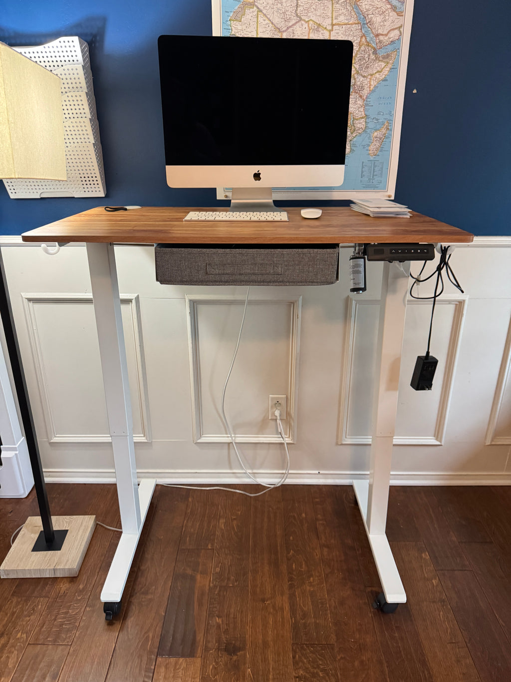 Adjustable Height Standing Desk with Drawer