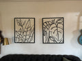 Pair of modern art pieces