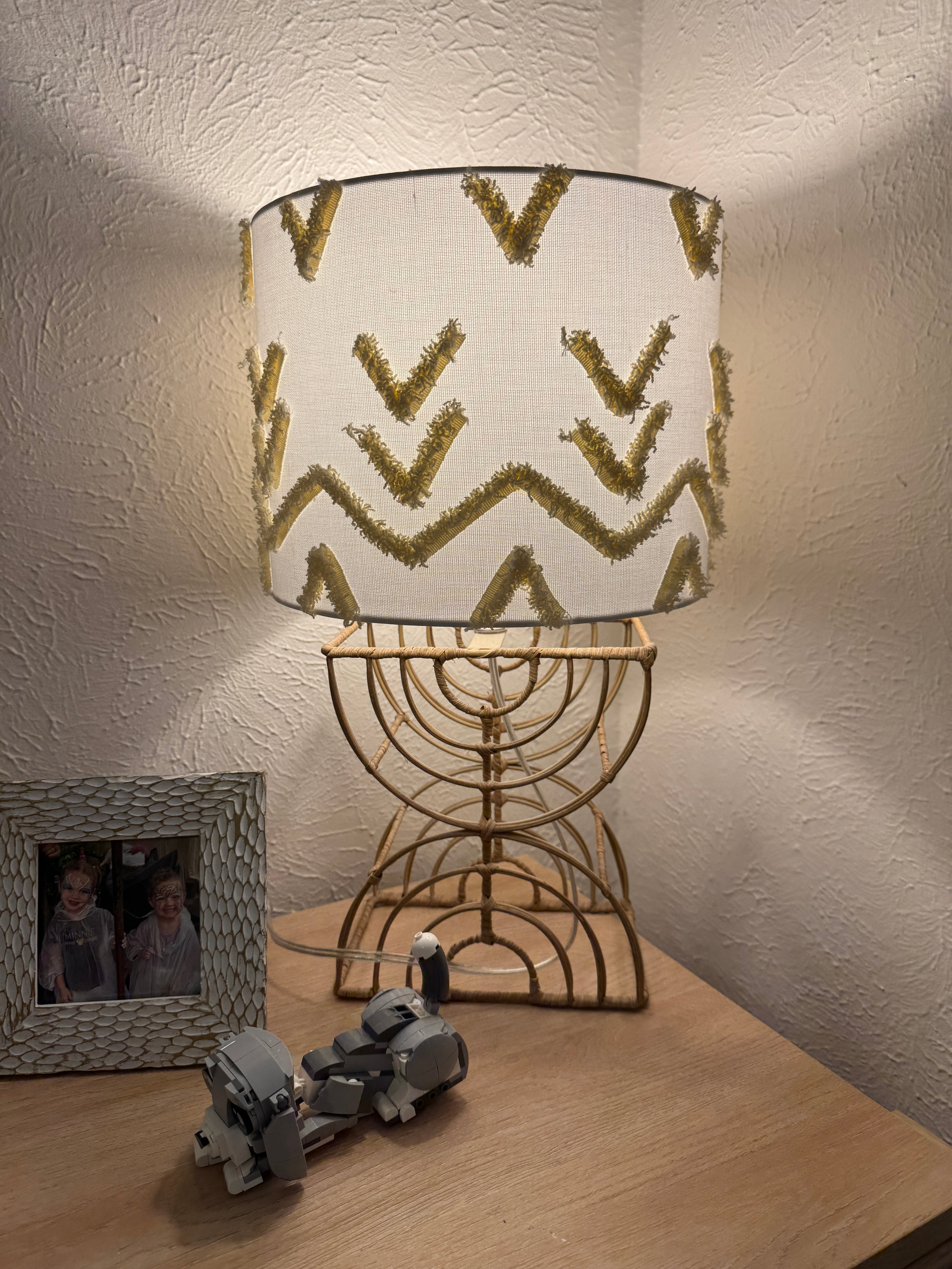 Boho Rattan Kids Table Lamp (Pillowfort)