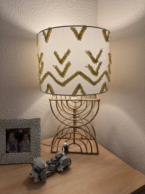 Boho Rattan Kids Table Lamp (Pillowfort)