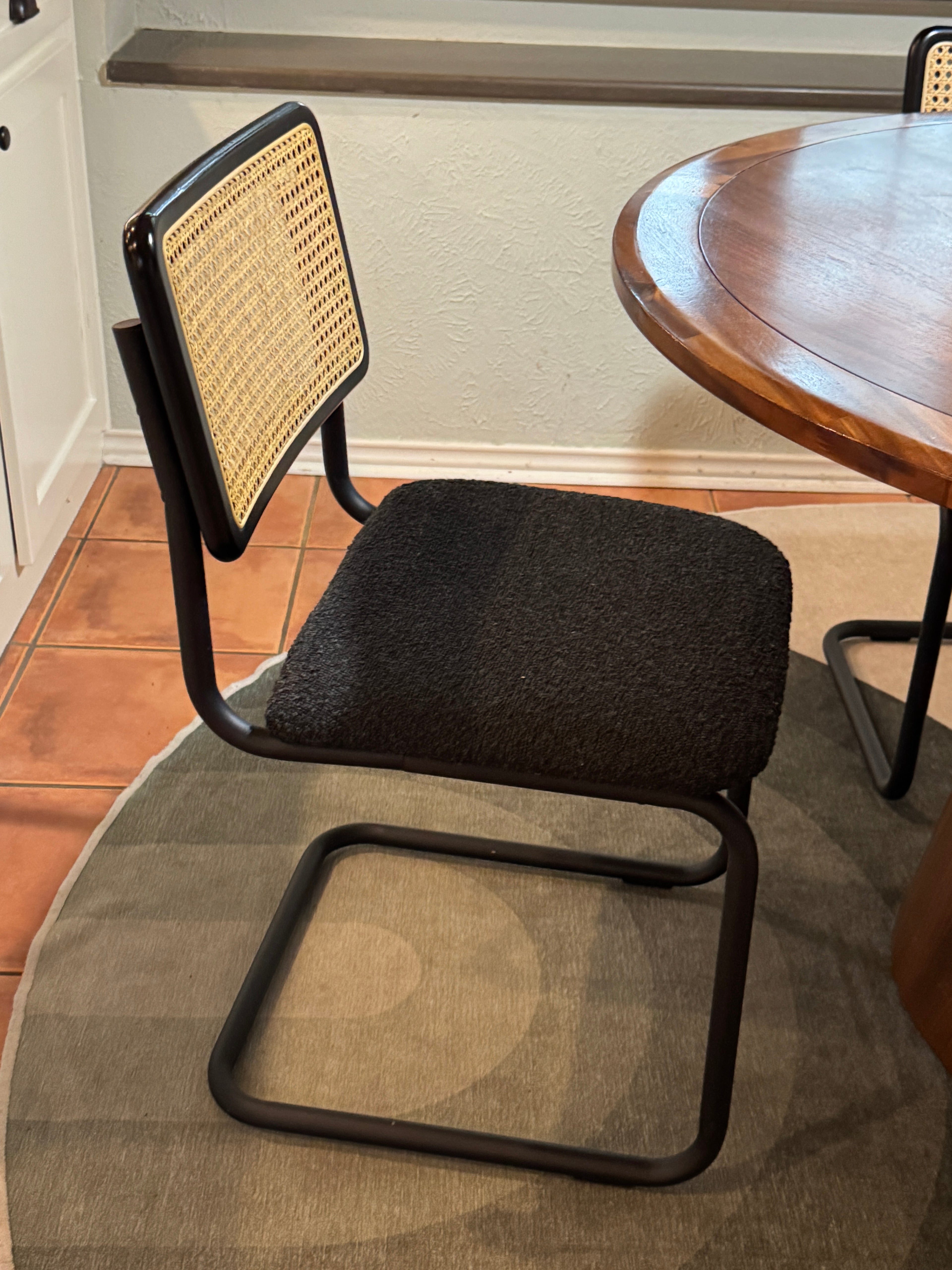 Walsh Boucle Side Chair, Black
