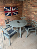 Gray, outdoor dining set (Ikea)
