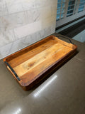 Rustic wooden serving tray