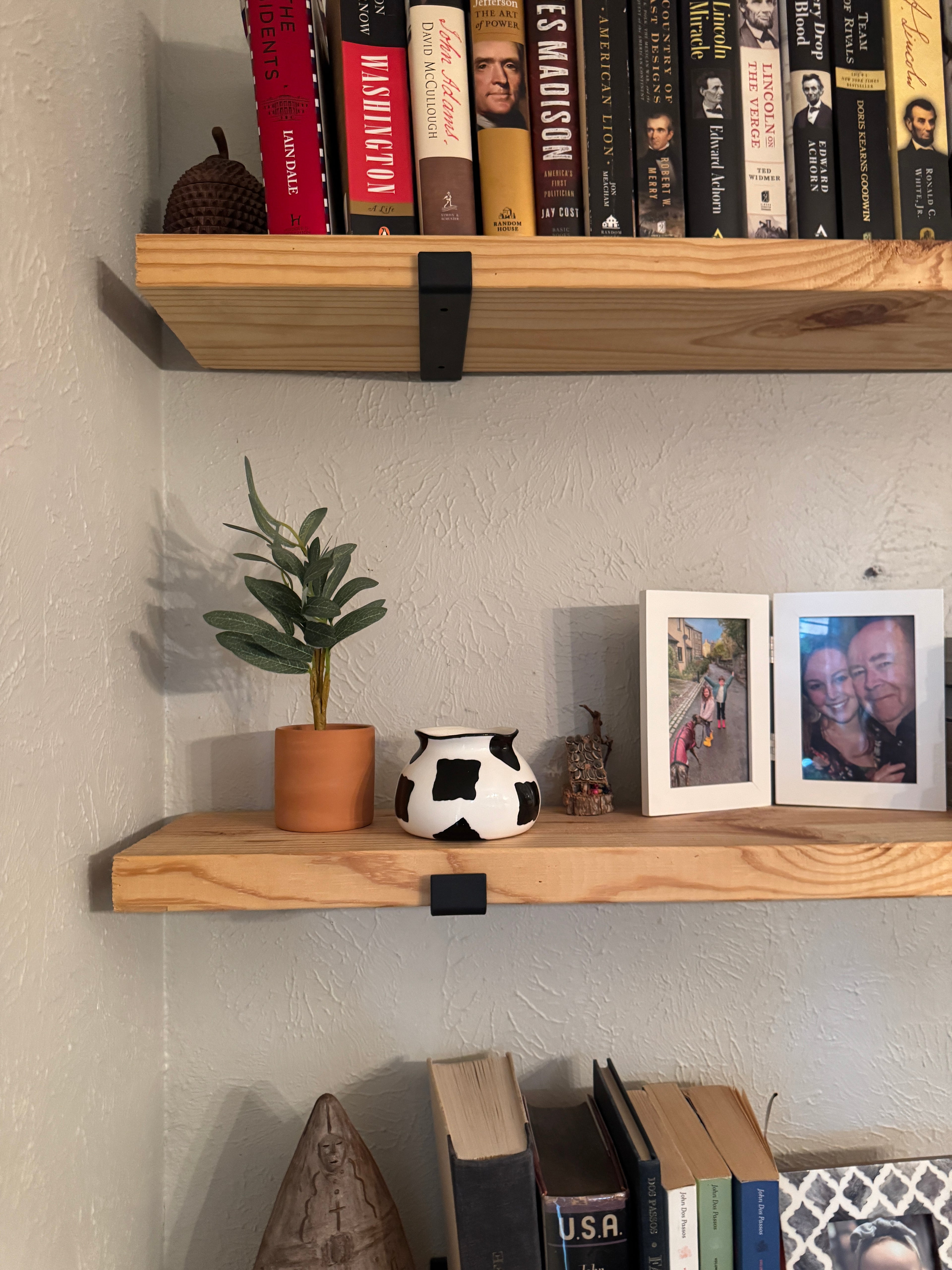 Small faux plant in clay pot