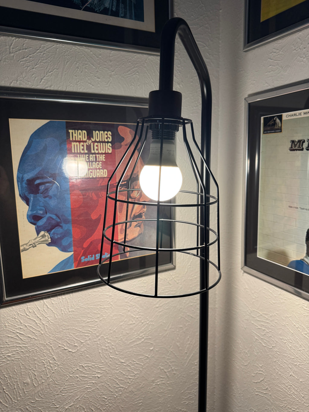 Standing cage lamp