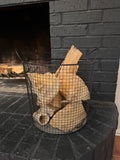 Firewood basket, black