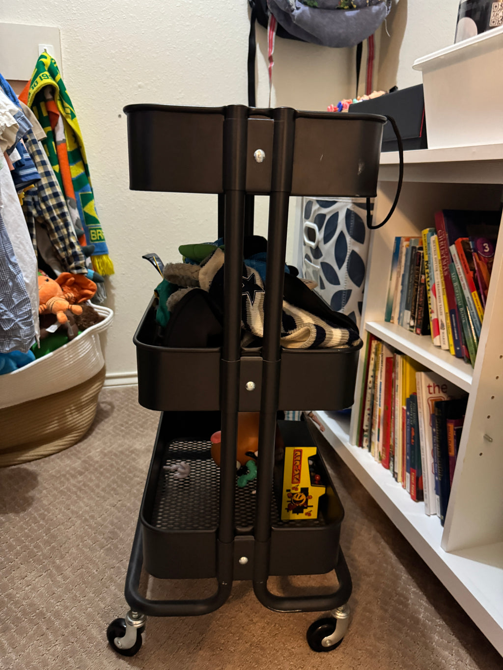 Black, 3 tiered Ikea utility cart