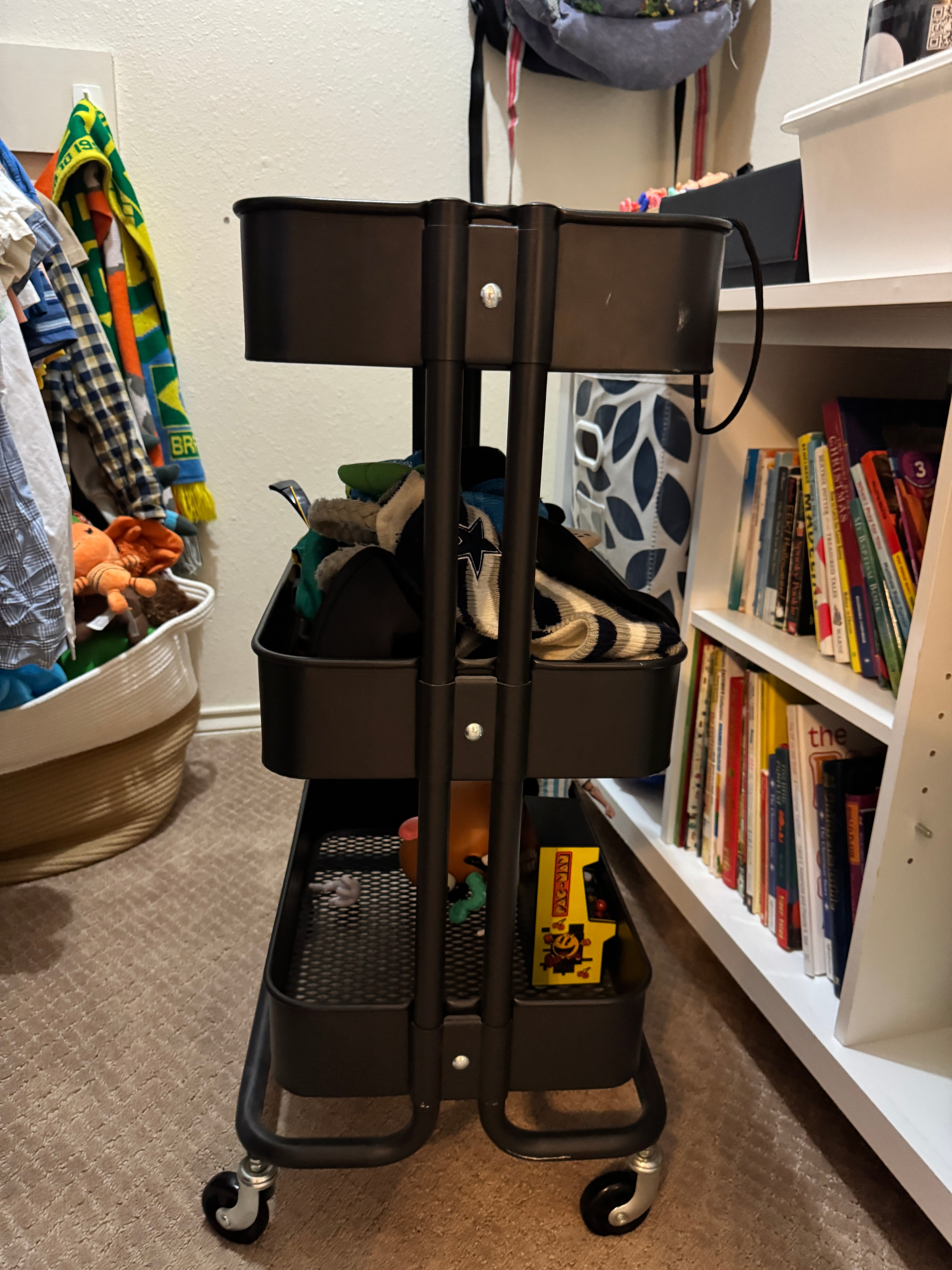 Black, 3 tiered Ikea utility cart