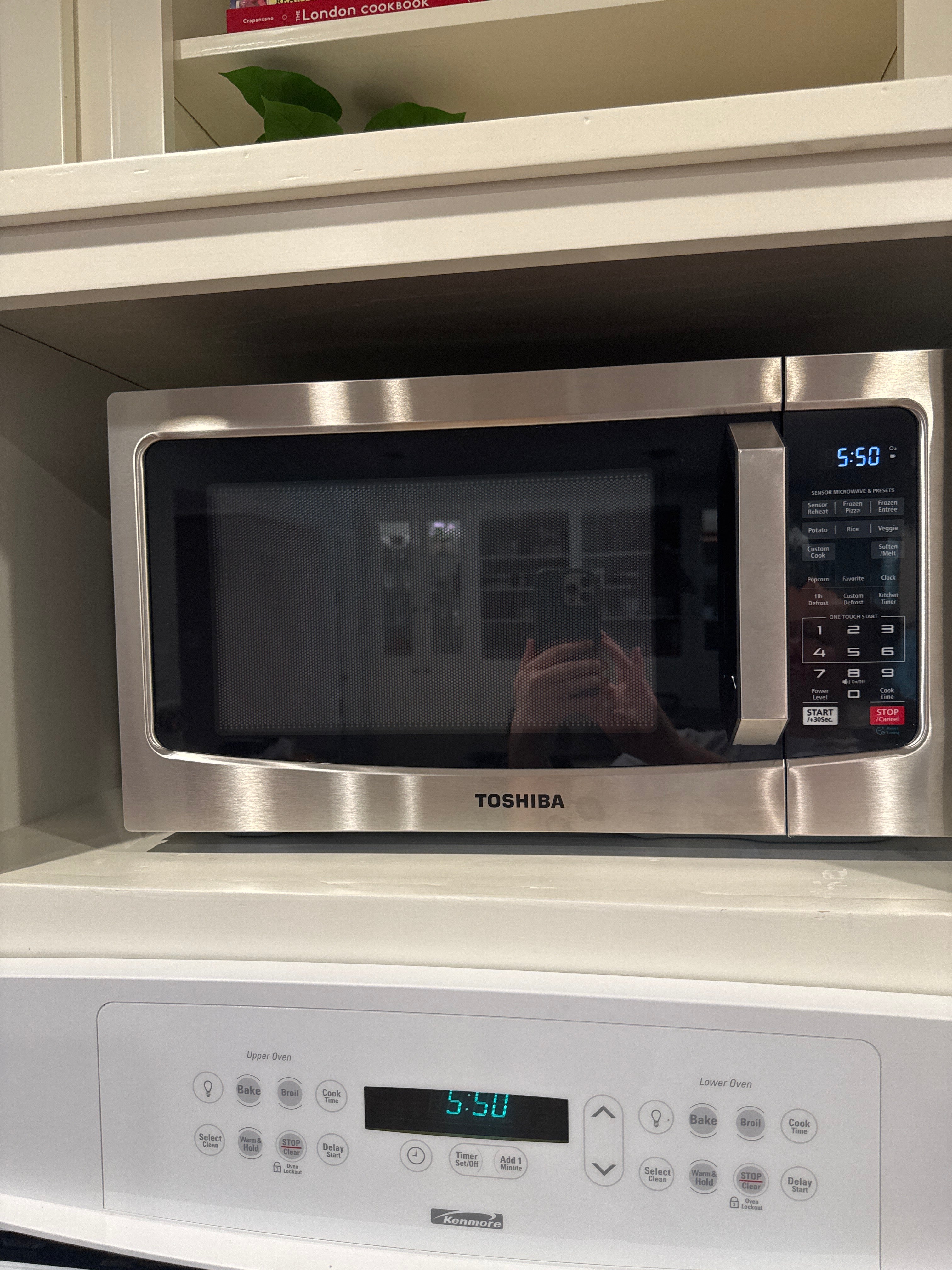 Toshiba stainless steel microwave