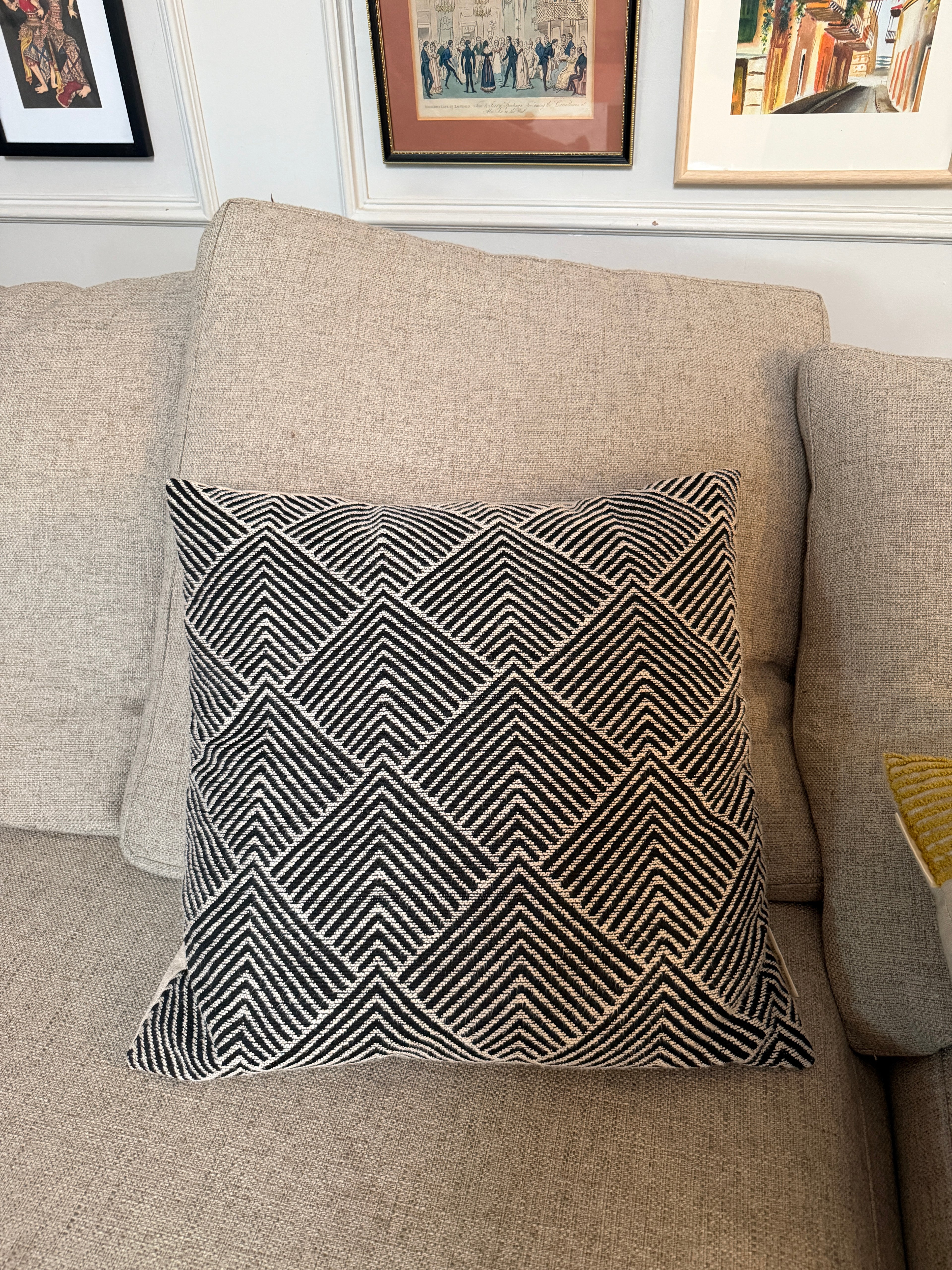 Black throw pillow from World Market