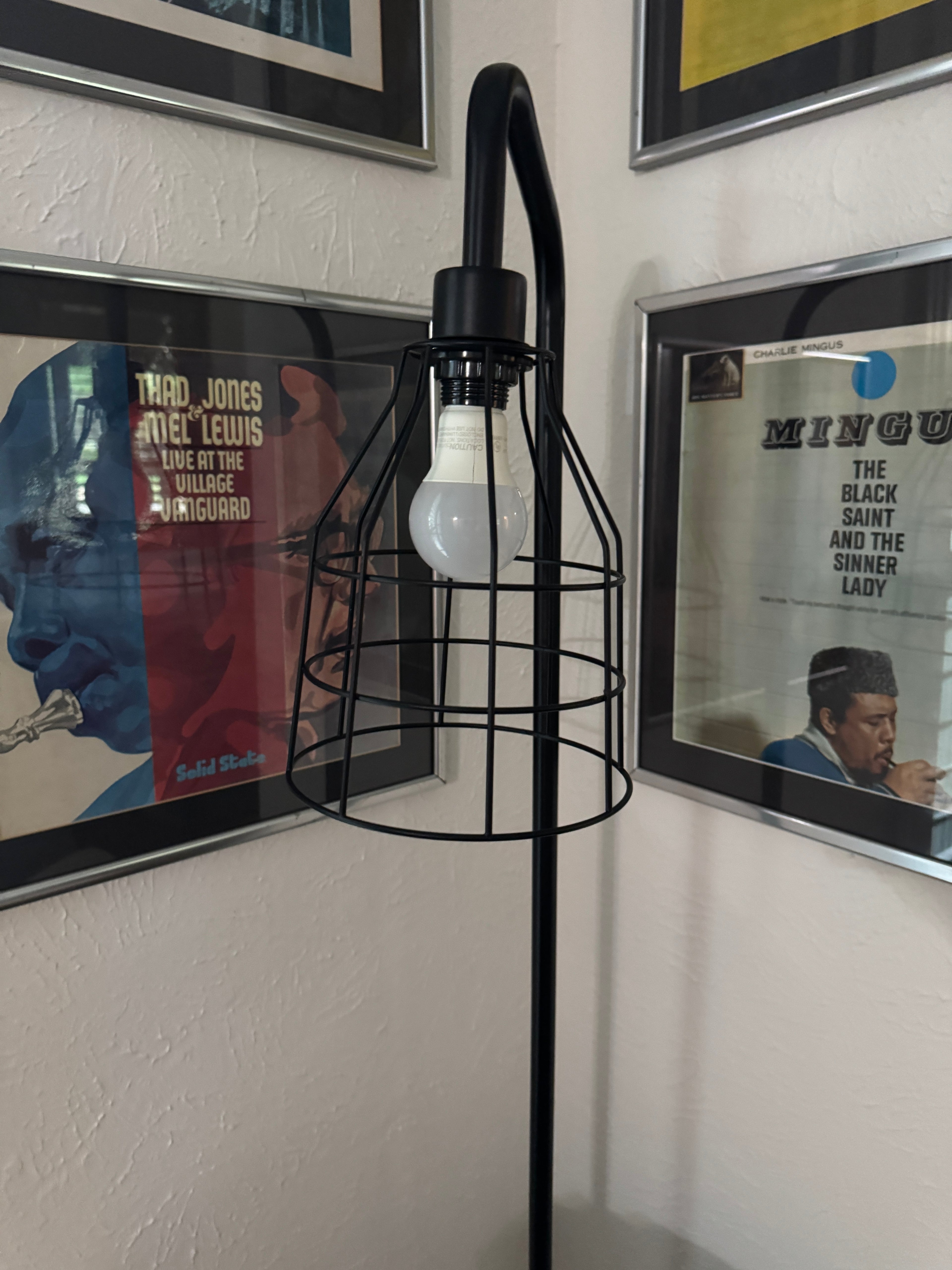 Standing cage lamp