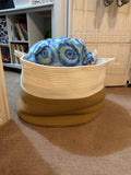 Large woven toy storage basket