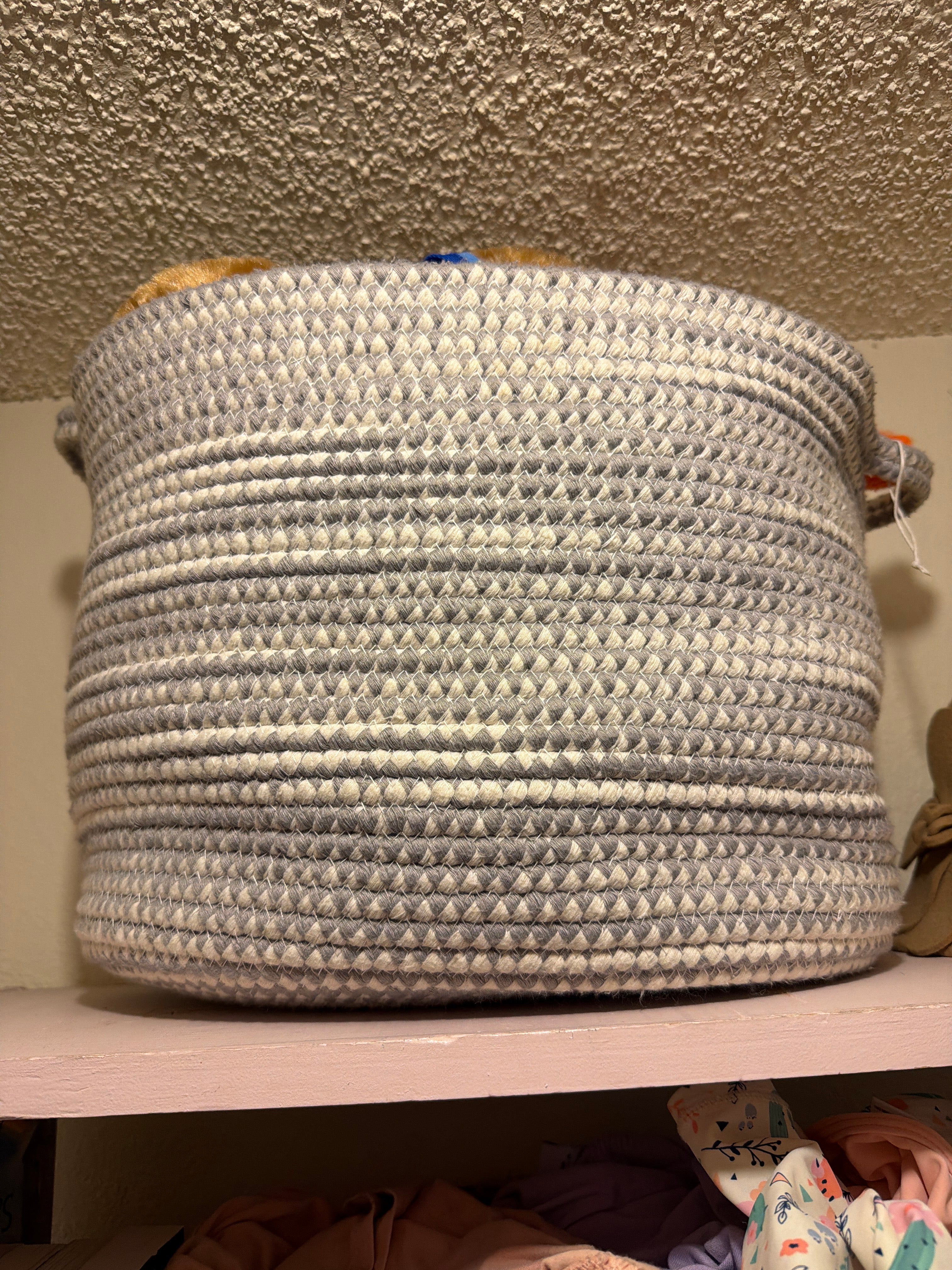 Gray Woven Baskey