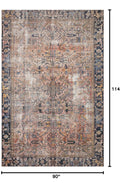 Terracotta/Multi 7'-6'' x 9'-6'' Area Rug