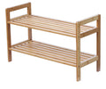 2 Tier Bamboo Shoe Rack