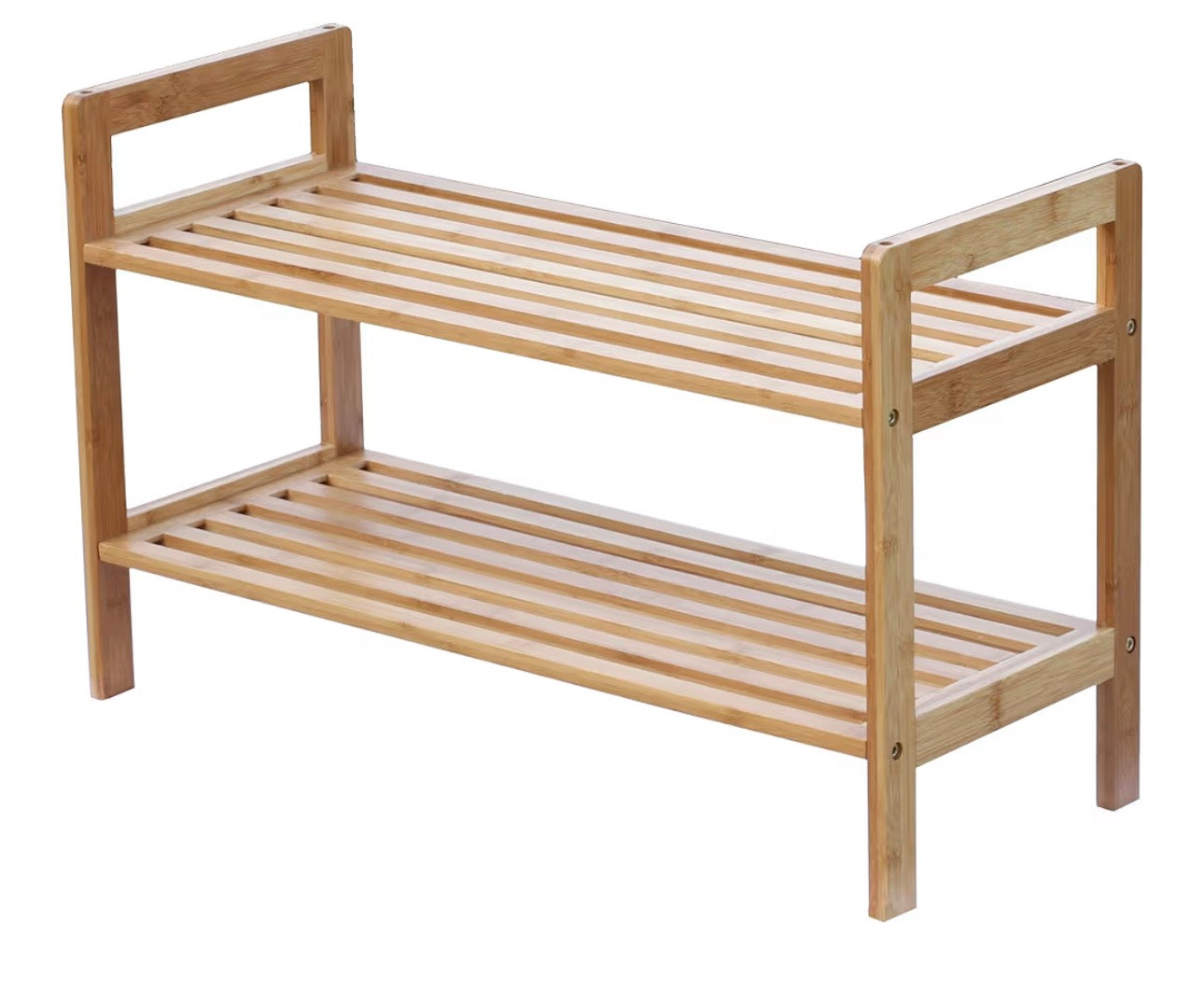 2 Tier Bamboo Shoe Rack