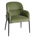 Alba Corduroy Upholstered Dining Armchair, Green (World Market)
