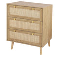 3 Drawer Rattan Dresser