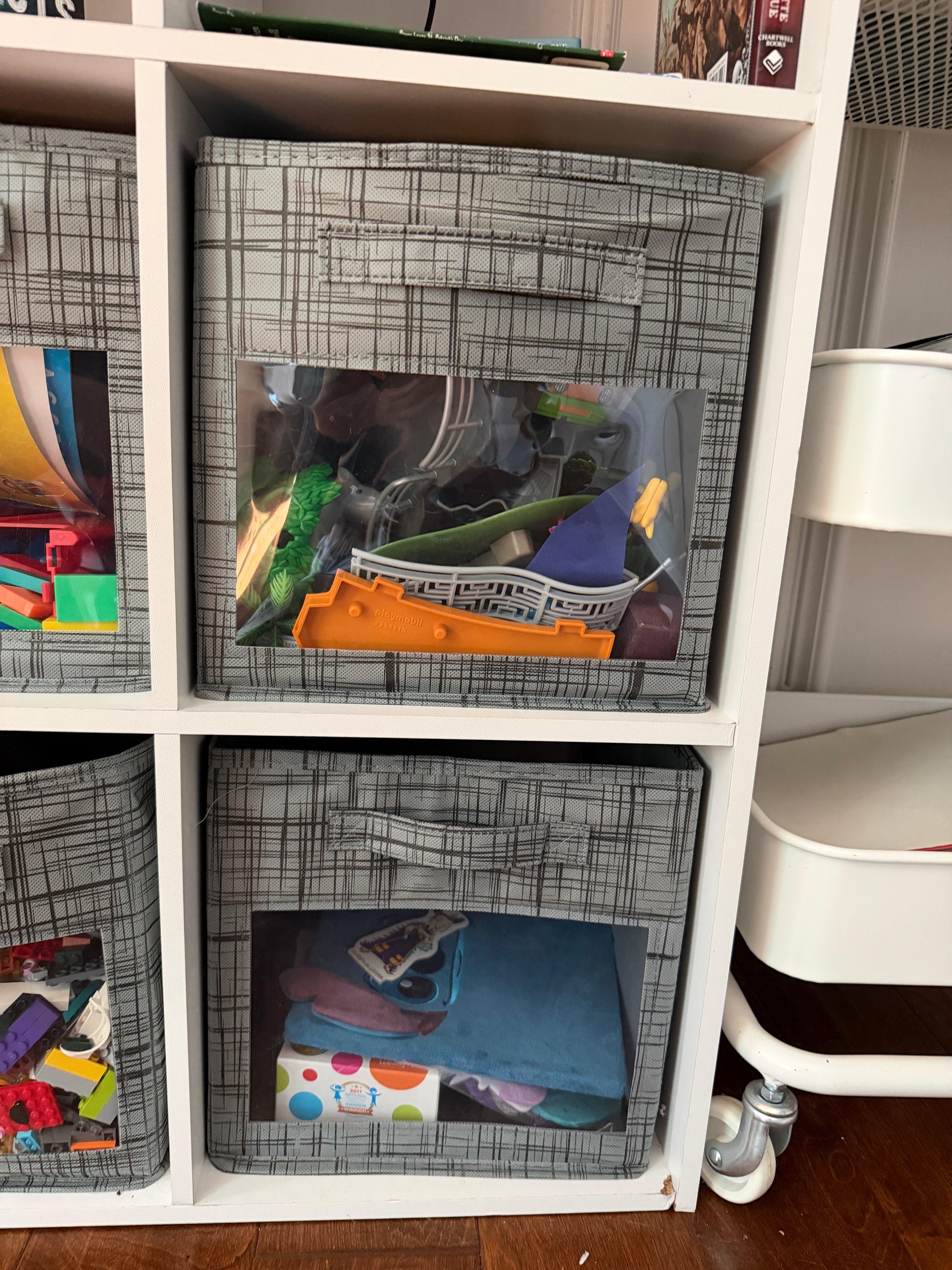Gray storage cubes (8 available)