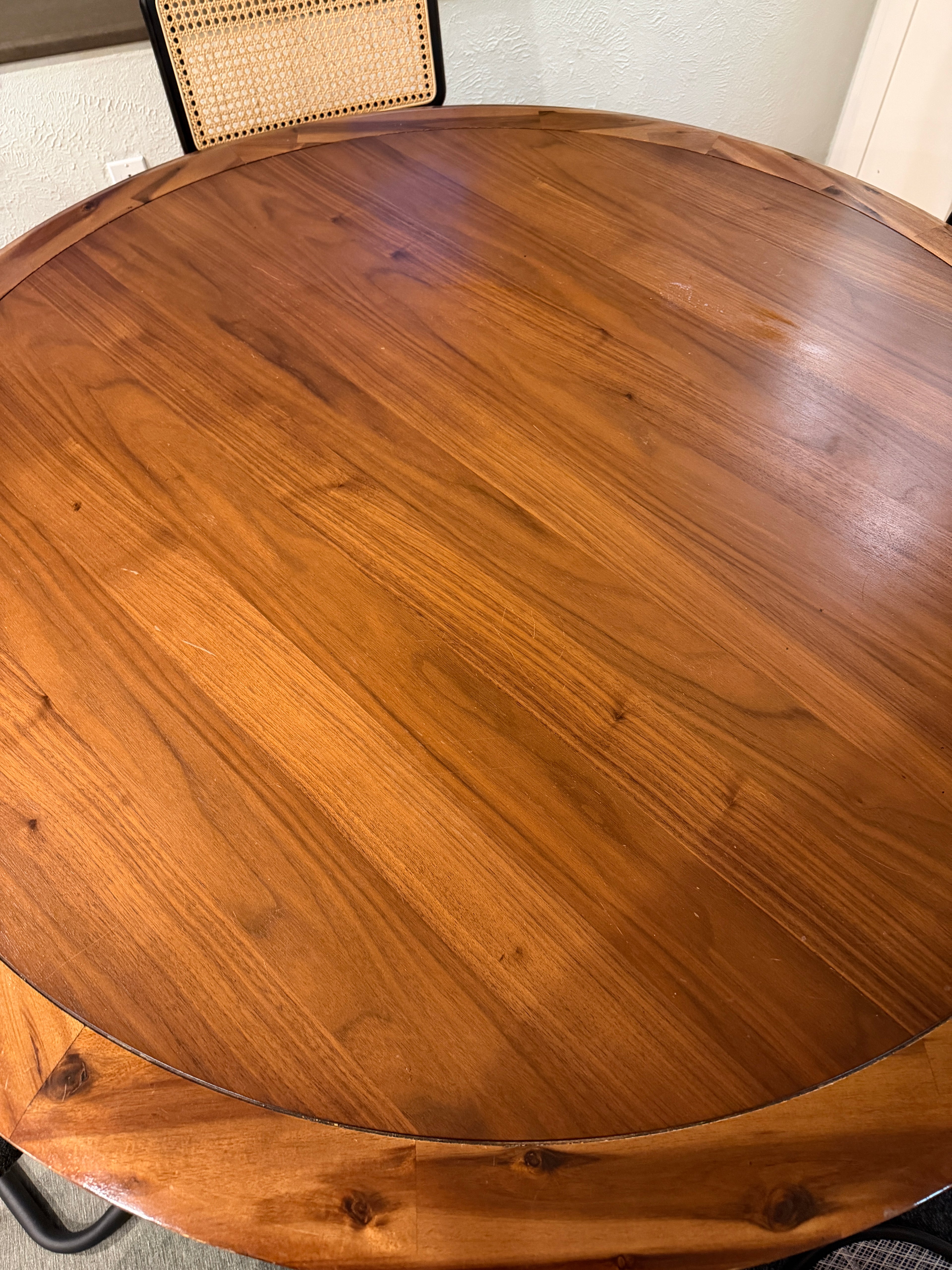 Mayberry Hill Pedestal Dining Table in Walnut Finish (Nebraska Furniture Mart)