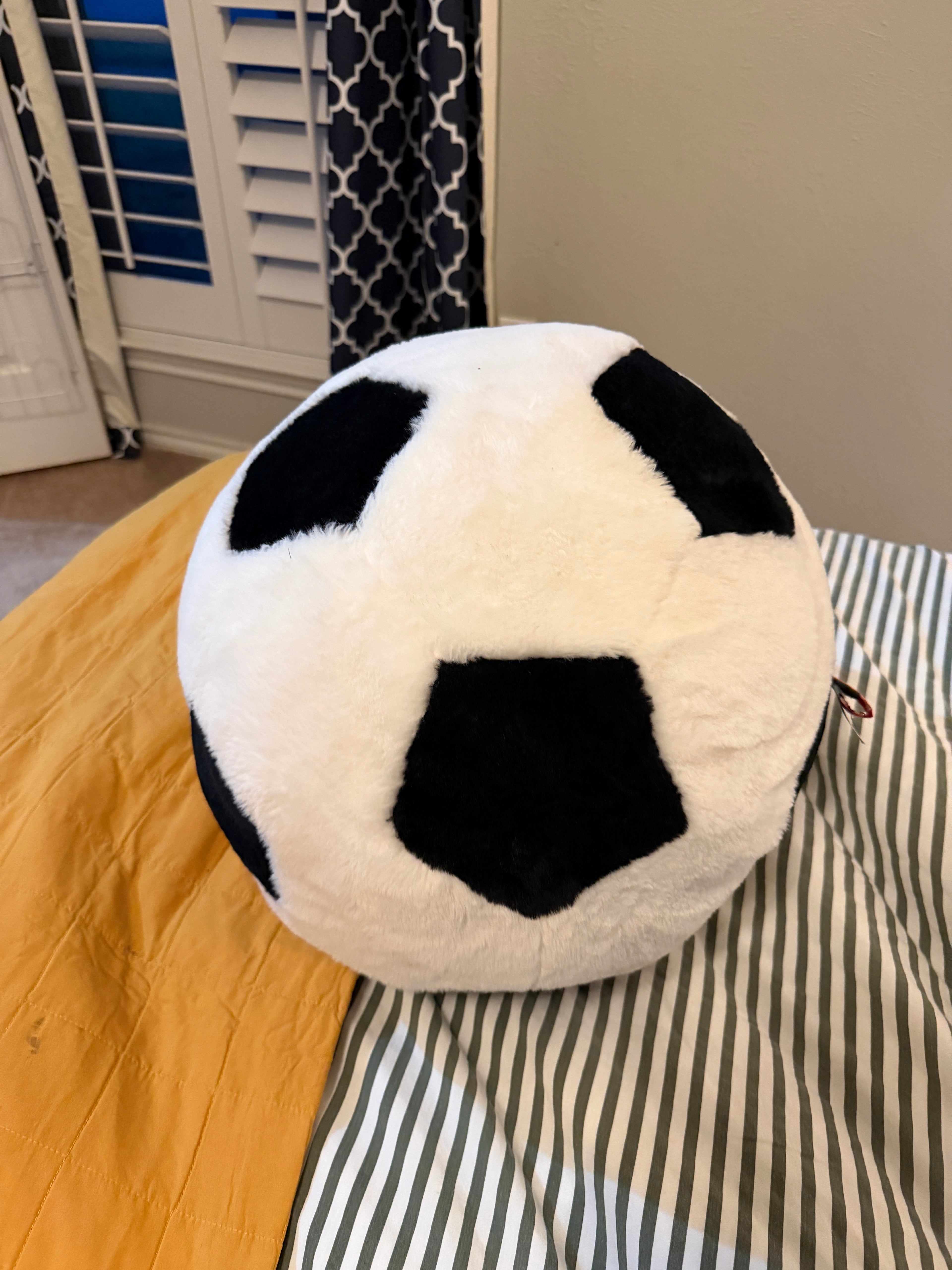 Large Soccer Ball Pillow